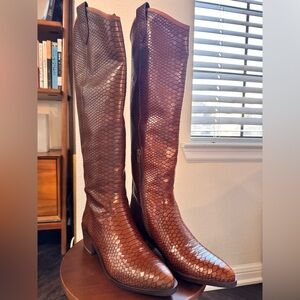 NEW Chic Brown Western Boots (never worn)